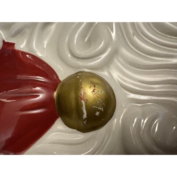 Fitz & Floyd Santa Clause Plate Cookies for Santa 9.5” x 8” Holidays Christmas - Picture 4 of 8